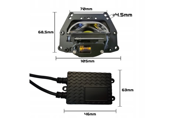 Lenses Projectors Bi LED 3 inch 50 W 6000K Set CANBUS Thread Adapters Quality of parts according to GVO P replacement with origi