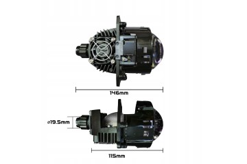 Lenses Projectors Bi LED 3 inch 50 W 6000K Set CANBUS Thread Adapters Installation side left right