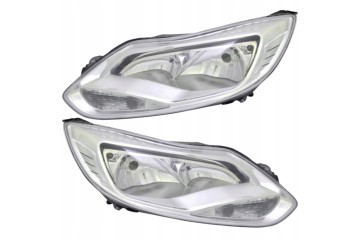 FORD FOCUS 2011 2014 HEADLIGHT FRONT LAMP LEFT RIGHT SILVER