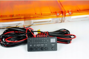 STROBE ORANGE LED BEAM ROOSTER TOW TRUCK 90CM STRONG 12V 24V 4 SIDES Color orange