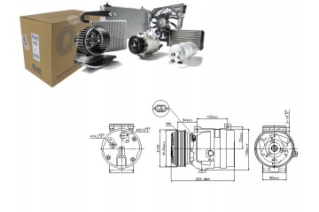 Nissens air conditioning compressor for Nissan Interstar 2 5 DC 2002 Customs tariff code 84148080