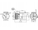 Nissens air conditioning compressor for Nissan Interstar 2 5 DC 2002 Car type buses cargo vans passenger cars