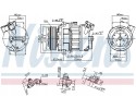 Compressor air conditioning NISSENS 890656 Part manufacturer Nissens