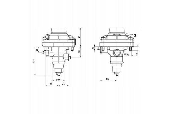 Trailer brake valve 4712001107 Customs tariff code 84818079