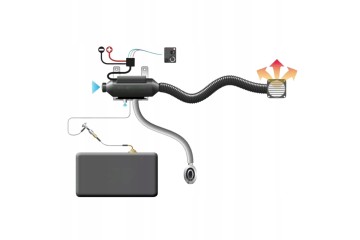 Calefactor Diésel Estacionario 12V/24V 5kW con Bluetooth, Pantalla LC