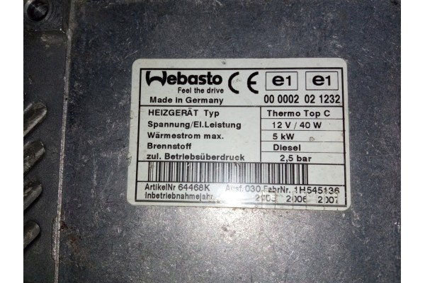 Controlador Webasto Diesel GSM con Monitorización de Temperatura Ther