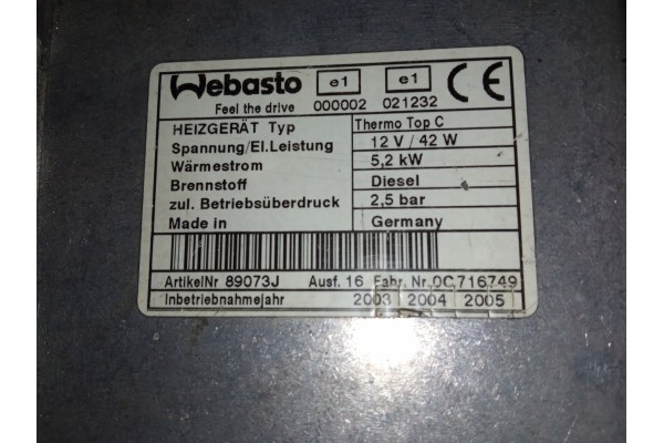 Controlador Webasto Diesel GSM con Monitorización de Temperatura Ther