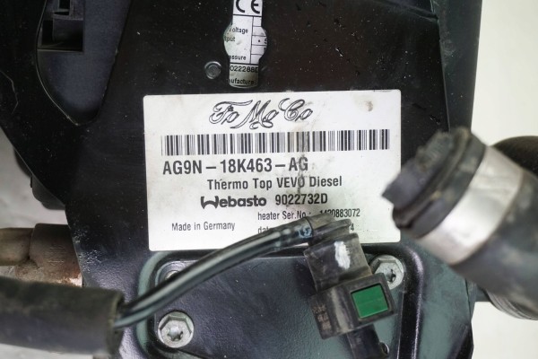 PARKING HEATER WEBASTO FORD MK IV AG9N 18K463 AG 9022732D Version European