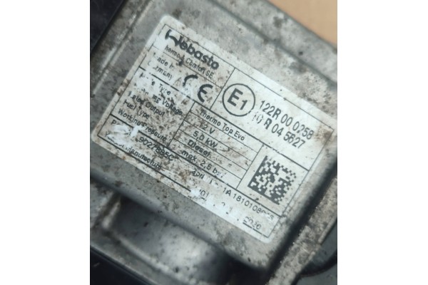 Parking heater webasto BMW 7 G11 G12 X3 G01 X4 G02 5 F10 Quality of parts according to GVO O original with manufacturer s logo O