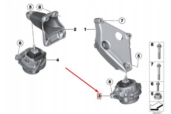 22116850481 PILLOW BMW X3 F25 LE Part manufacturer BMW OE