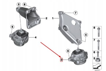 22116850481 PILLOW BMW X3 F25 LE Part manufacturer BMW OE
