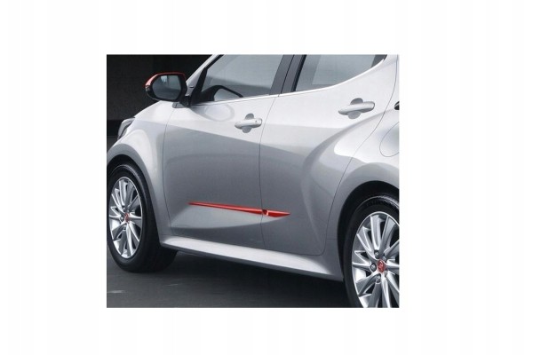 SIDE STRIPS SET RED 3U7 YARIS IV PW156 0D100 D6 TOYOTA OE