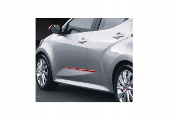 SIDE STRIPS SET RED 3U7 YARIS IV PW156 0D100 D6 TOYOTA OE