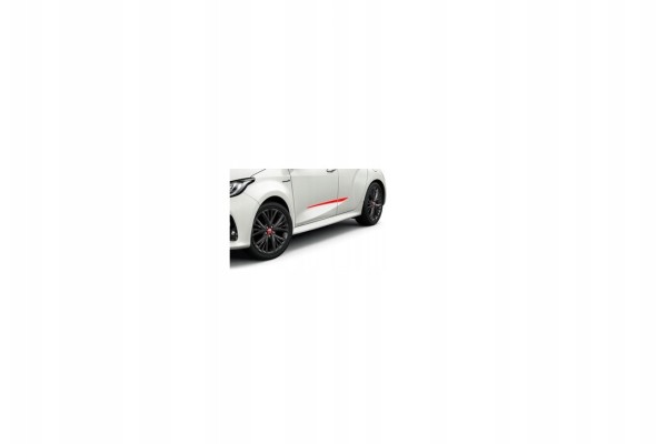 SIDE STRIPS SET RED 3U7 YARIS IV PW156 0D100 D6 TOYOTA OE Packaging status original