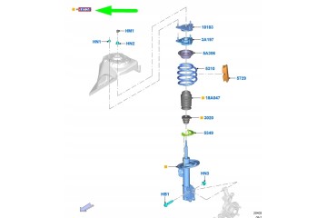 FORD MUSTANG MK6 Front shock absorber JR3C 18045 AB 2142233 ORIGINAL Part manufacturer Ford OE