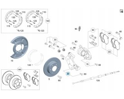ORIGINAL BRAKE CALIPER YOKE RIGHT REAR MERCEDES SPRINTER W906