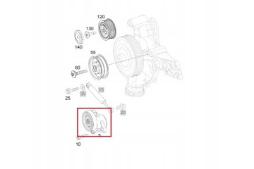 MERCEDES M272 M273 OE V belt tensioner Packaging status original