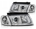 LENTICULAR LAMP HEADLIGHTS VOLKSWAGEN VW PASSAT B5 97 00 H7 H7 DEPO CHROME
