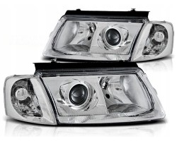 LENTICULAR LAMP HEADLIGHTS VOLKSWAGEN VW PASSAT B5 97 00 H7 H7 DEPO CHROME