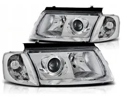 LENTICULAR LAMP HEADLIGHTS VOLKSWAGEN VW PASSAT B5 97 00 H7 H7 DEPO CHROME