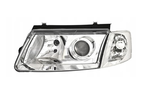LENTICULAR LAMP HEADLIGHTS VOLKSWAGEN VW PASSAT B5 97 00 H7 H7 DEPO CHROME Installation side left right