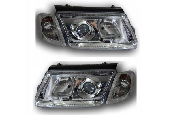 LENTICULAR LAMP HEADLIGHTS VOLKSWAGEN VW PASSAT B5 97 00 H7 H7 DEPO CHROME Car type passenger cars