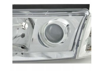 LENTICULAR LAMP HEADLIGHTS VOLKSWAGEN VW PASSAT B5 97 00 H7 H7 DEPO CHROME Type of low beam headlights traditional halogen
