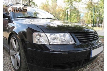 LENTICULAR LAMP HEADLIGHTS VOLKSWAGEN VW PASSAT B5 97 00 H7 H7 DEPO CHROME Height adjustment electric