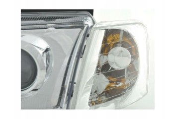 LENTICULAR LAMP HEADLIGHTS VOLKSWAGEN VW PASSAT B5 97 00 H7 H7 DEPO CHROME Catalog number of substitutes 1AF007620051 1AF0076200