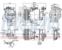 Compressor air conditioning NISSENS 890015 Part manufacturer Nissens