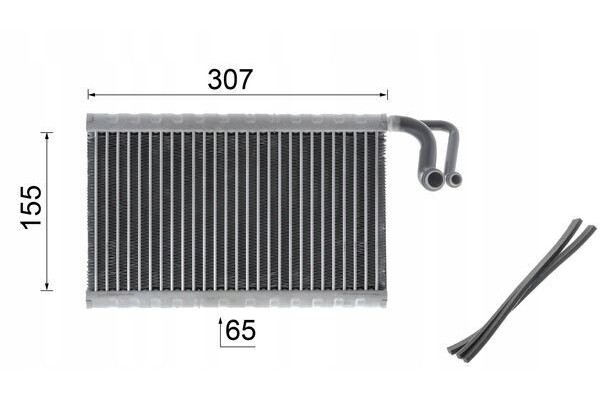 Evaporator air conditioning MAHLE AE 68 000P Catalog number of the original BMW BRILLIANCE 64 11 6 921 070 BMW BRILLIANCE 64 11 