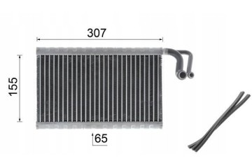Evaporator air conditioning MAHLE AE 68 000P Catalog number of the original BMW BRILLIANCE 64 11 6 921 070 BMW BRILLIANCE 64 11 