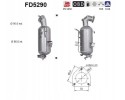 PARTICULATE FILTER FAP DPF FD5290 AS OPEL Packaging status original
