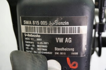 PARKING HEATER WEBASTO VW SKODA SEAT AUDI 5WA815005J Version European