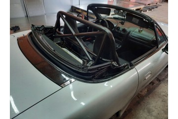 Jaula de Seguridad Parcial Bolt-In para Mazda MX5 NA NB Miata Roja