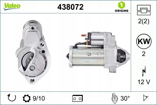 438072 VAL STARTER AUDI A6 1 8 99 Part manufacturer Valeo