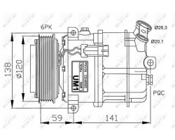 NRF 32191 Compressor air conditioning