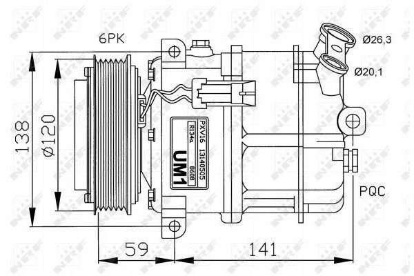 NRF 32191 Compressor air conditioning