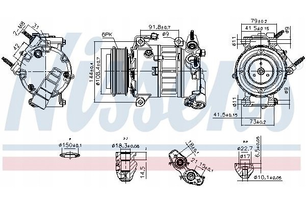 Nissens 890589 Compressor air conditioning Part manufacturer Nissens