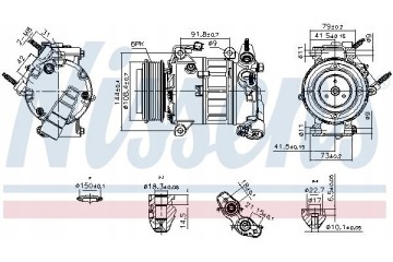 Nissens 890589 Compressor air conditioning Part manufacturer Nissens