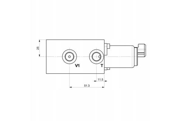 Pressure reduction valve double acting proportional 24V DC KA1 Part manufacturer 0AMS