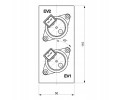 Pressure reduction valve double acting proportional 24V DC KA1 Customs tariff code 84818079