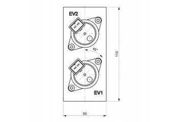 Pressure reduction valve double acting proportional 24V DC KA1 Customs tariff code 84818079