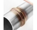 Transverse through silencer E502 500 mm 63 5 mm 2x50 mm Car type passenger cars