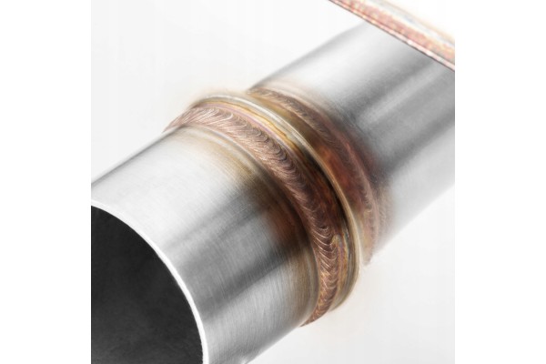 Transverse through silencer E502 500 mm 63 5 mm 2x50 mm Car type passenger cars