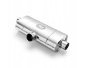 Silenciador transversal E502 500 mm 63,5 mm 2x50 mm