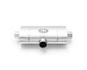 Silenciador transversal E502 500 mm 63,5 mm 2x50 mm