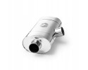 Silenciador transversal E502 500 mm 63,5 mm 2x50 mm