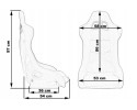 Sports chair SLIDE KS2 Velour Black Catalog number of the part MN FO 081