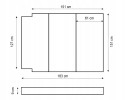 Folding mattress for a VW T5 T6 T6 1 CALIFORNIA BEACH travel bed Catalog number of the part CHR 7526FB001 T5